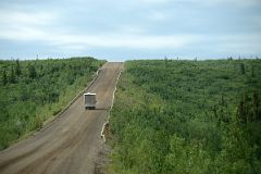 07A RV Driving On The Dempster Highway Just After The Peel River Ferry On Day Tour From Inuvik To Arctic Circle.jpg